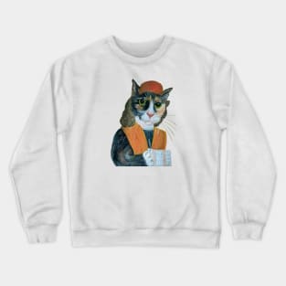 Musician Cat Leo Crewneck Sweatshirt